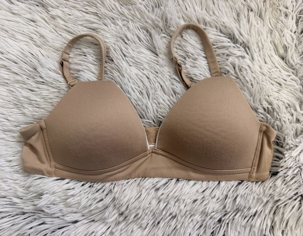 Delta by Maidenform Brown Lightly Padded Bra Adjustable straps wireless Size 34A